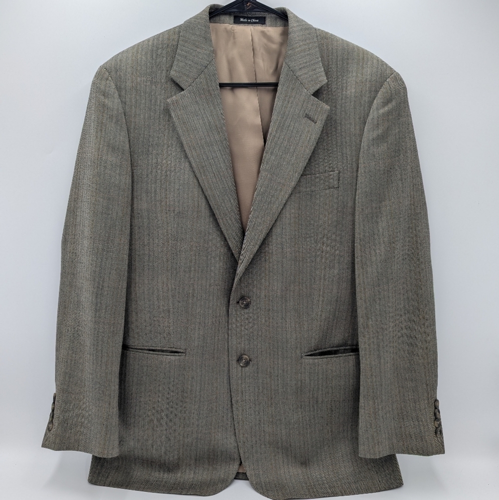 Lauren Ralph Lauren 100% wool Herringbone Blazer Sport Coat Men's 40R  Classic